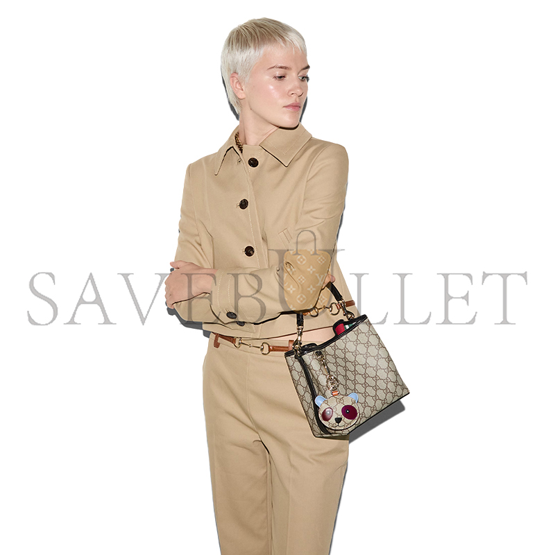 GUCCI GG EMBLEM SMALL BUCKET BAG 815118 (19*18*11cm)